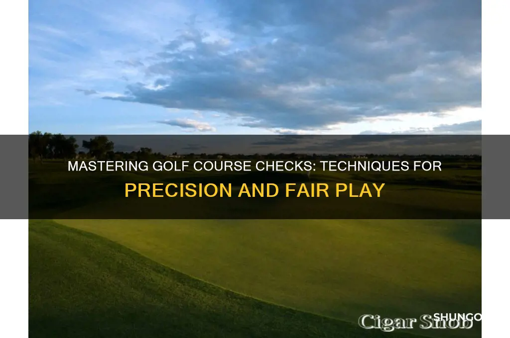 how do golf courses create checks