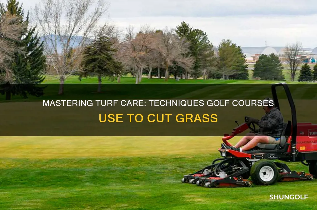how do golf courses cut grass