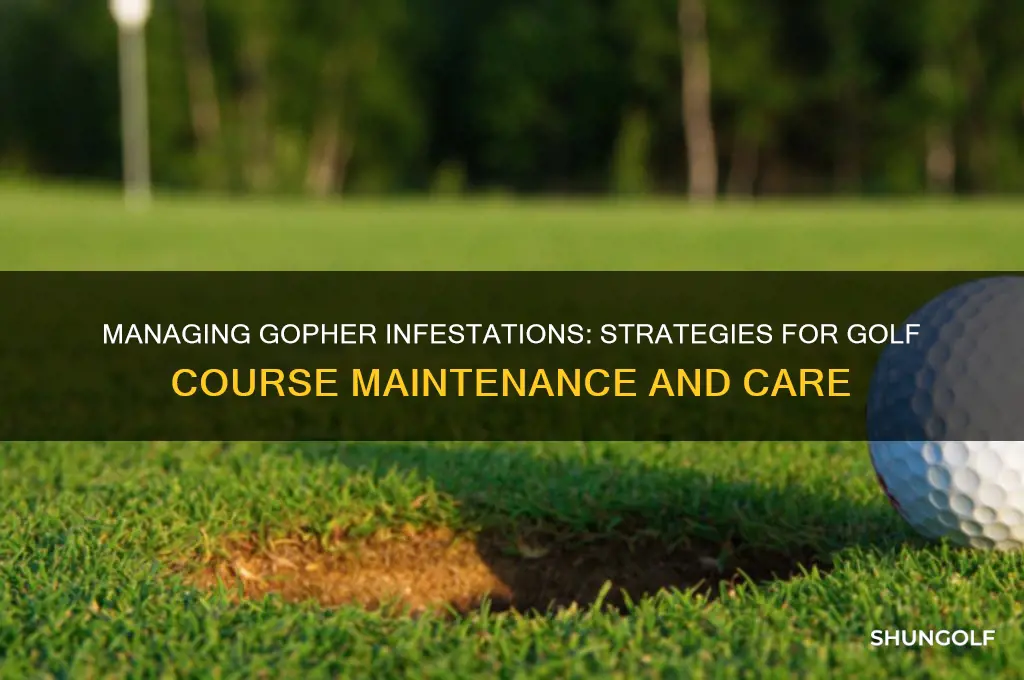 how do golf courses deal with gophers