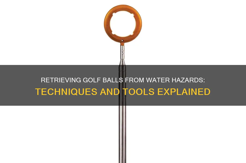 how do golf courses get balls out of water