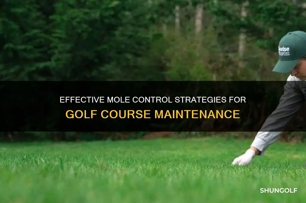 how do golf courses get rid of moles