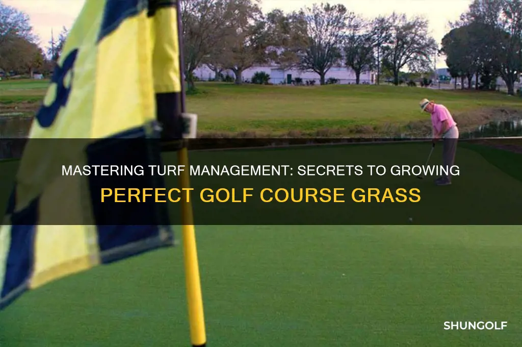 how do golf courses grow grass