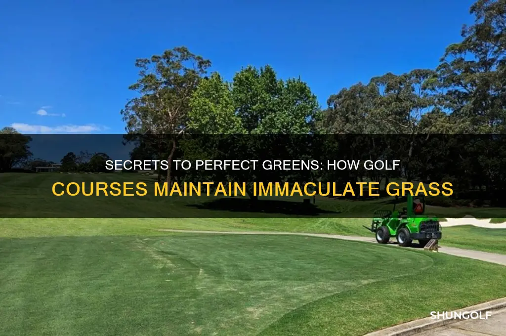 how do golf courses keep the grass so nice