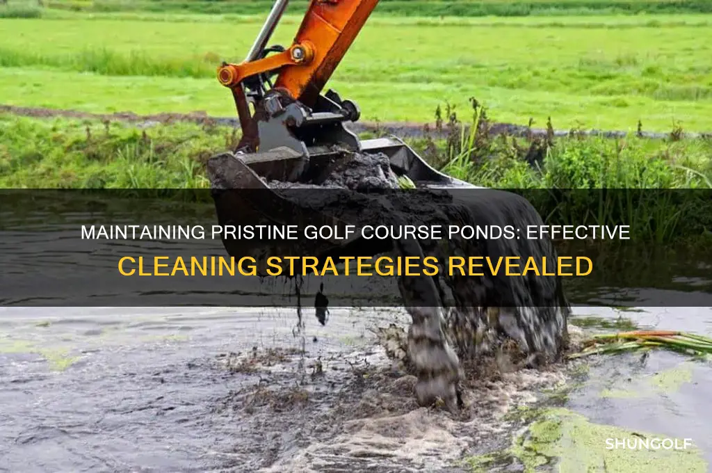 how do golf courses keep the ponds clean