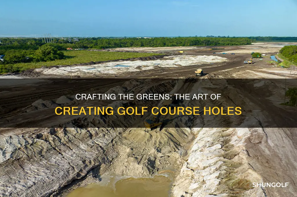 how do golf courses make holes