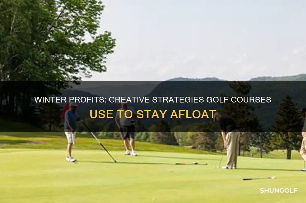 how do golf courses make money in the winter