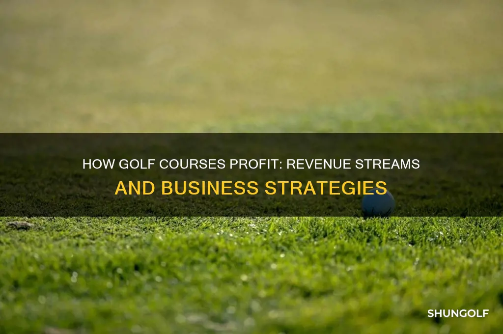 how do golf courses make money