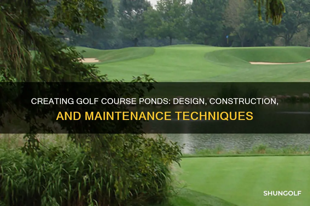 how do golf courses make ponds