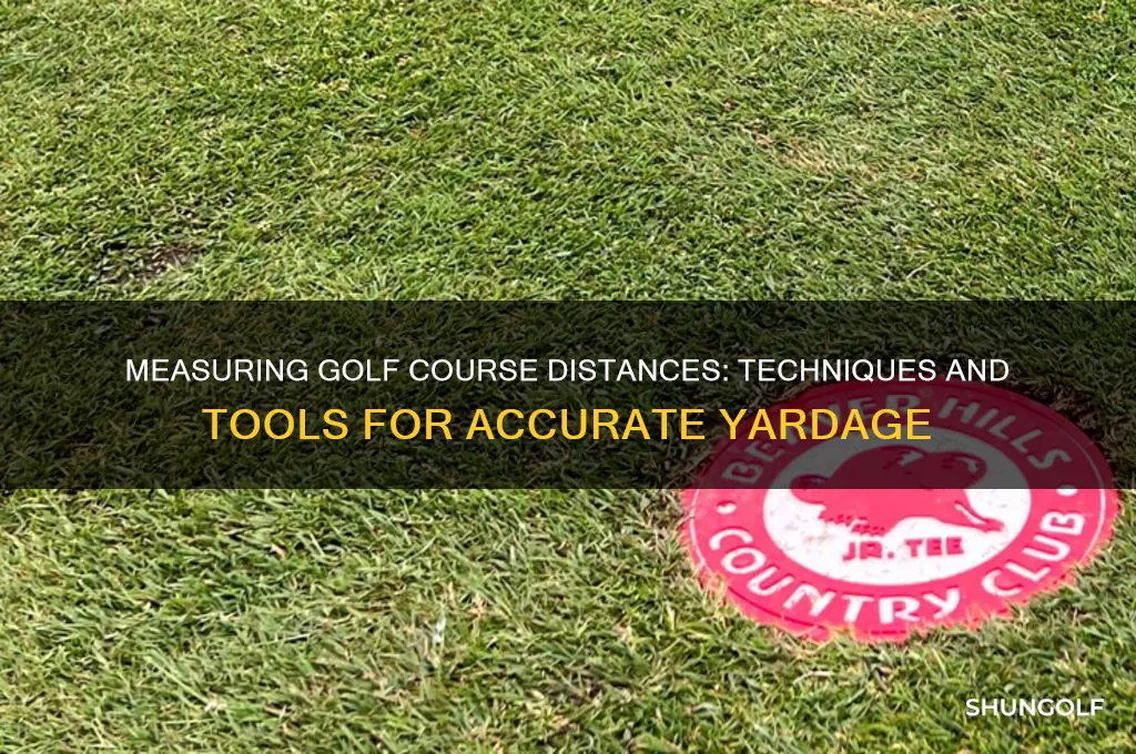how do golf courses measure distance