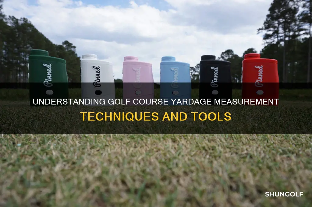 how do golf courses measure yardage