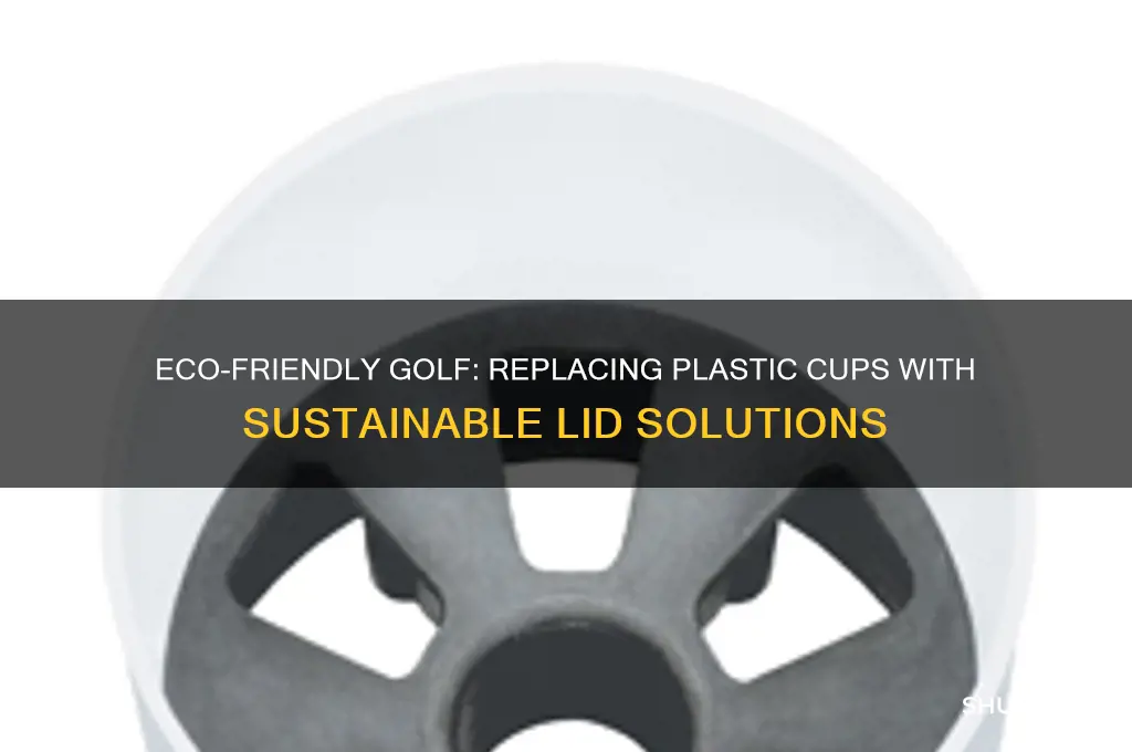 how do golf courses replace plastic cups with lids