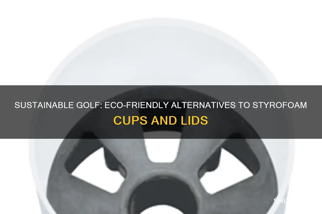 how do golf courses replace styrofoam water cups and lids