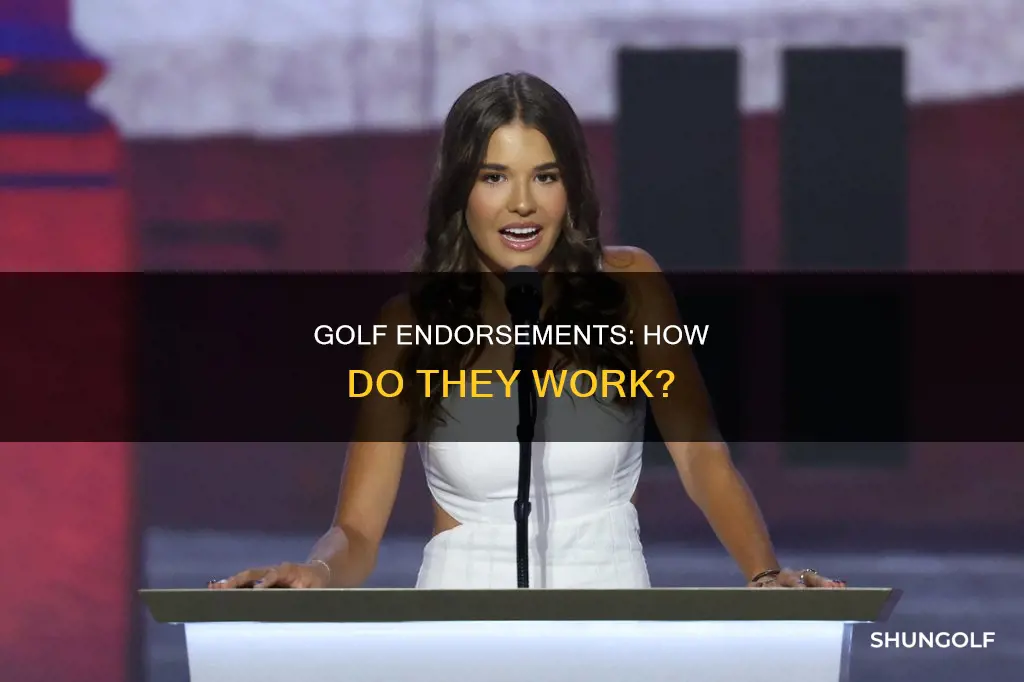 how do golf endorsements work