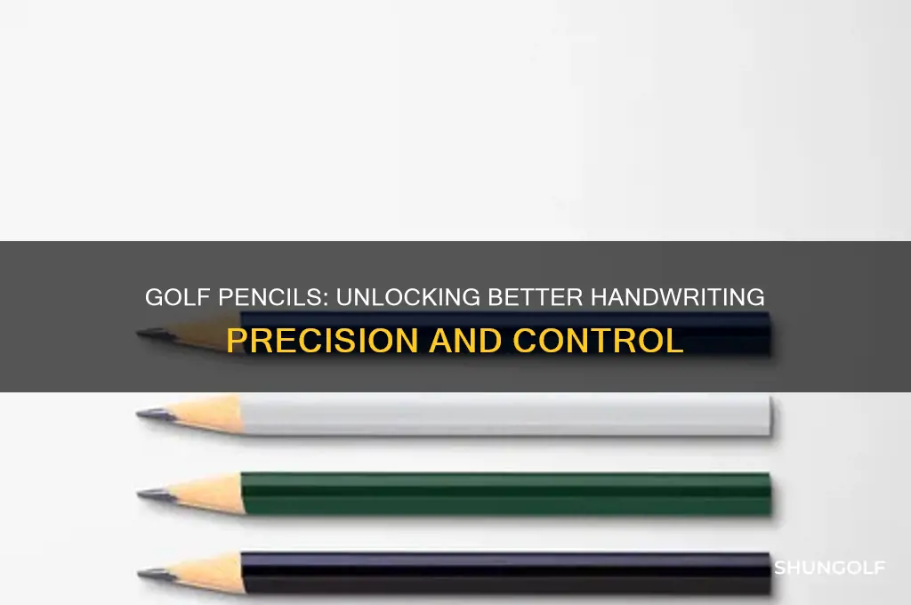 how do golf pencils assist with handwrittjng