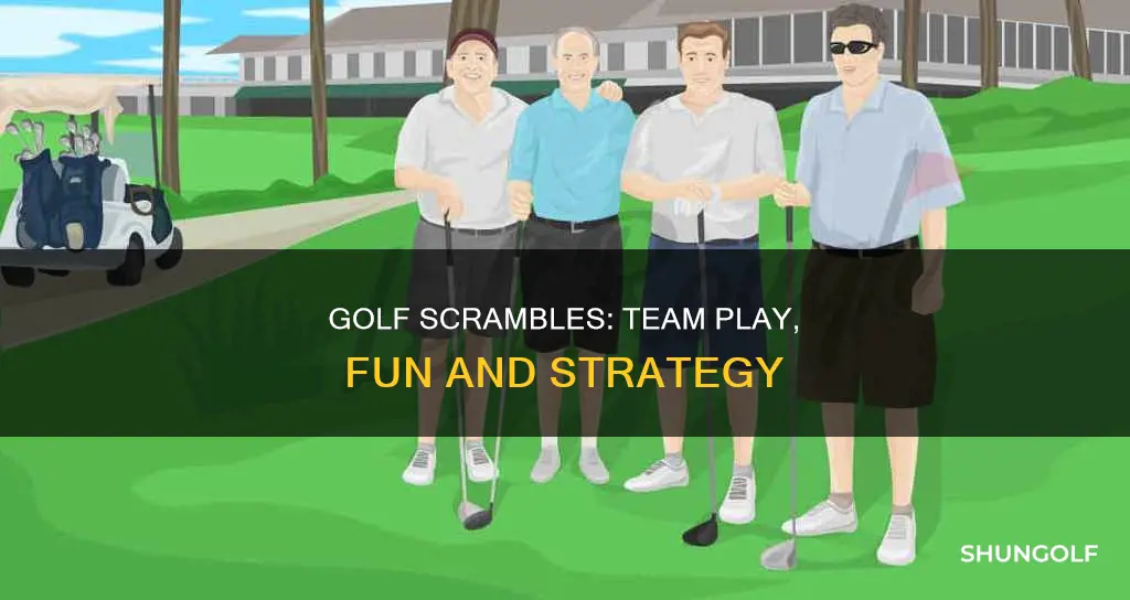 how do golf scrambles work