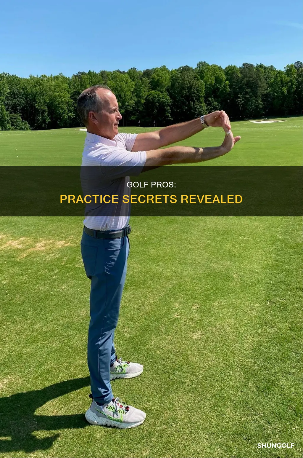 how do golf tour pros practice