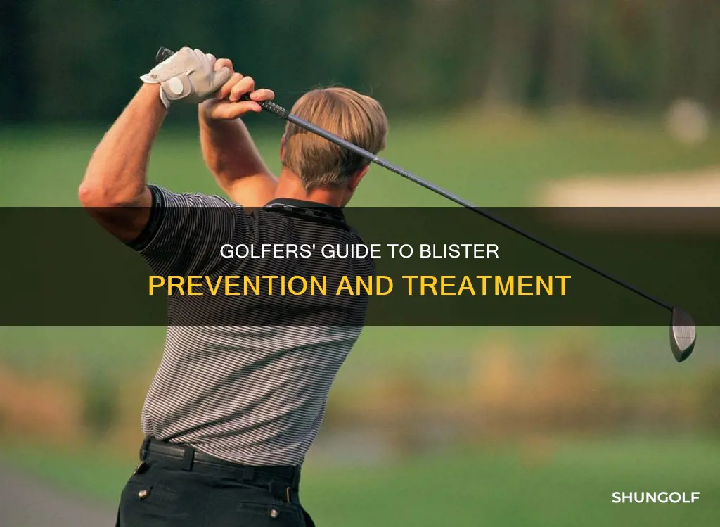 how do golfes fix blisters