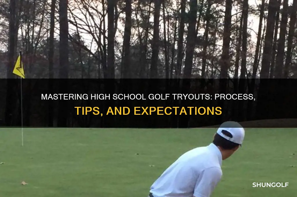 how do high school golf tryouts work