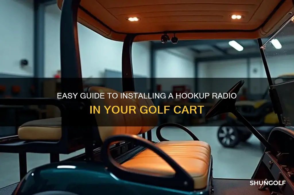how do hookup radio in a golf cart