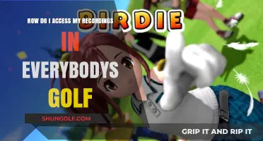Everybody's Golf: Easy Steps to Access Your Recordings