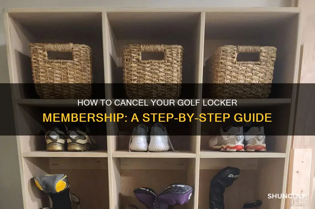 how do i cancel my golf locker