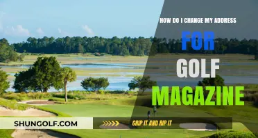 How to Update Your Golf Magazine Address: A Quick Guide