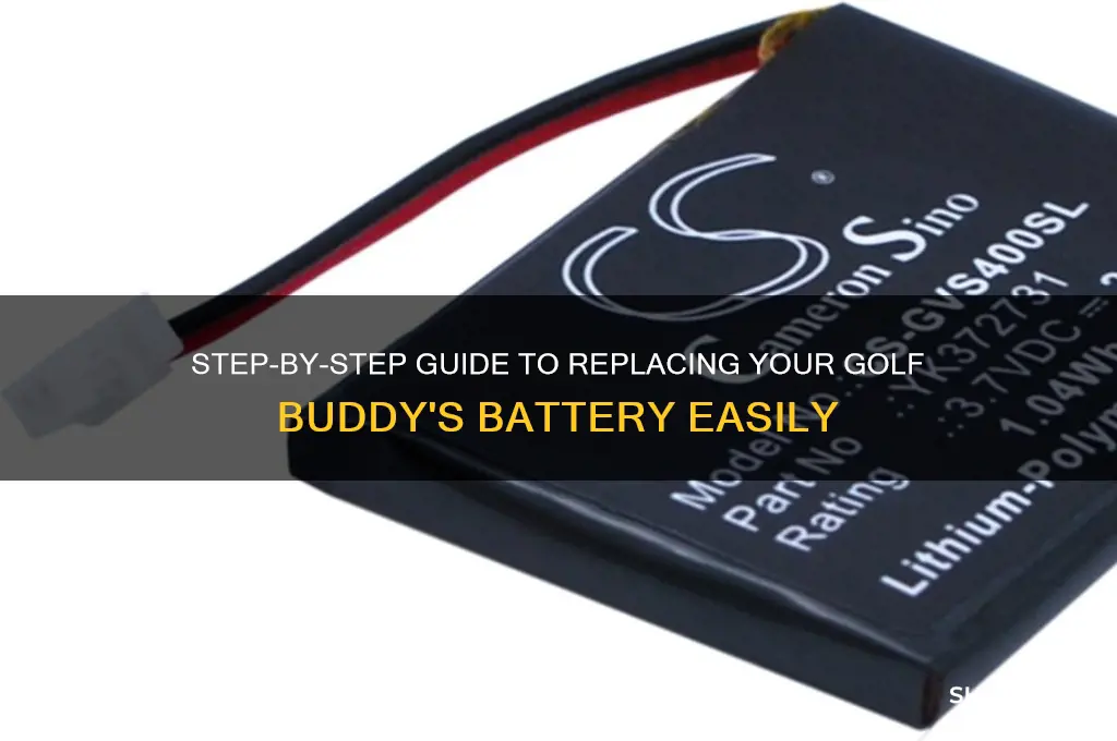 how do i change the battery in my golf buddy