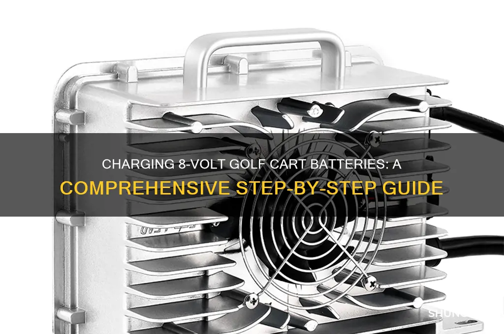 how do i charge 8 volt golf cart batteries