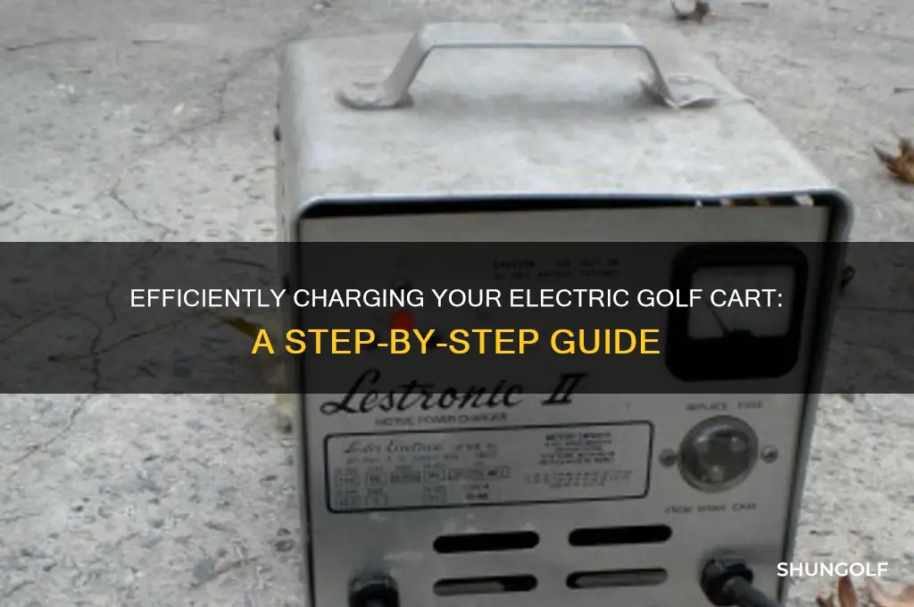 how do i charge my electric golf cart
