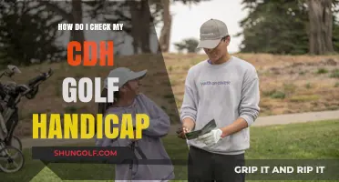 How to Easily Check Your CDH Golf Handicap: A Quick Guide
