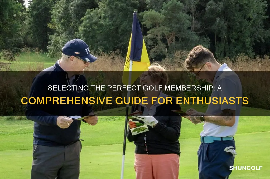 how do i choose a golf membership