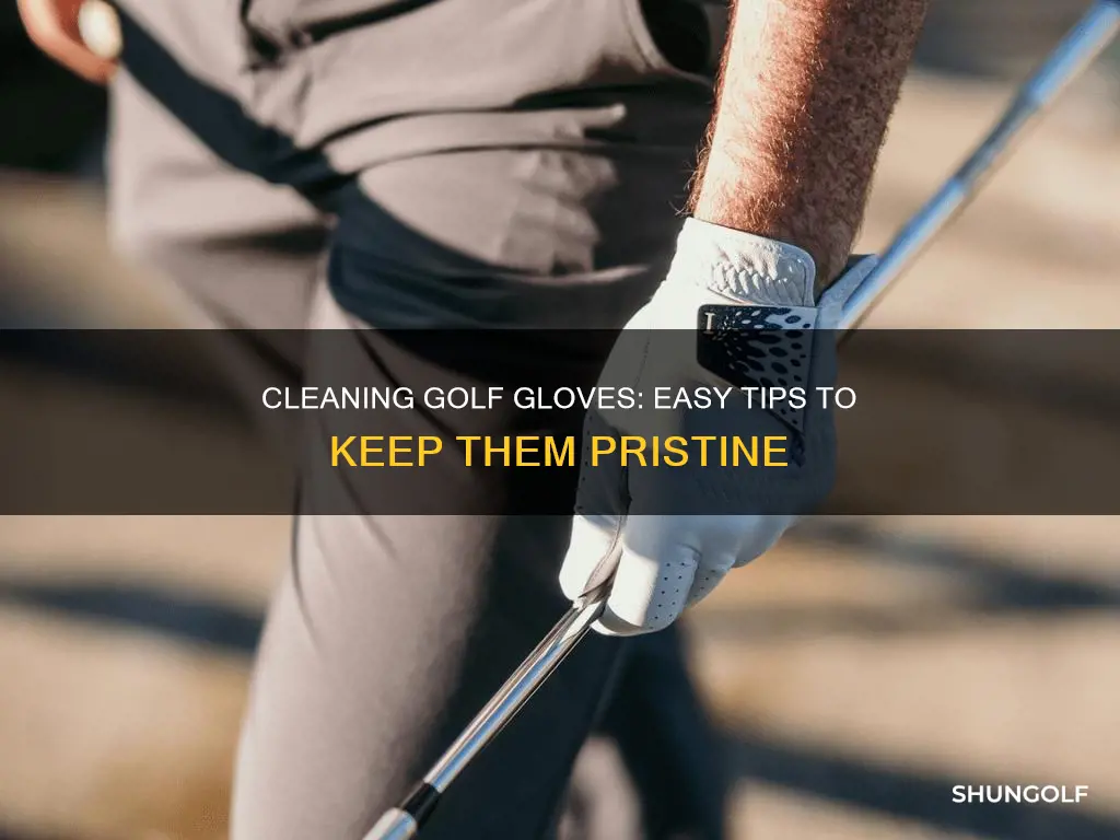 how do i clean golf gloves