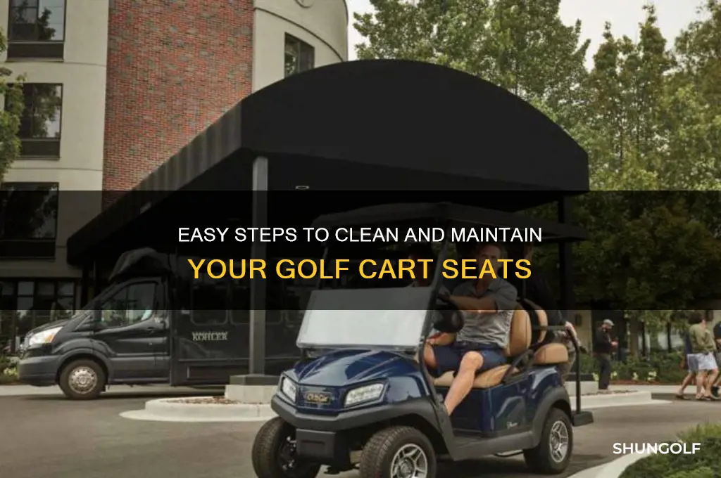 how do i clean my golf cart seats
