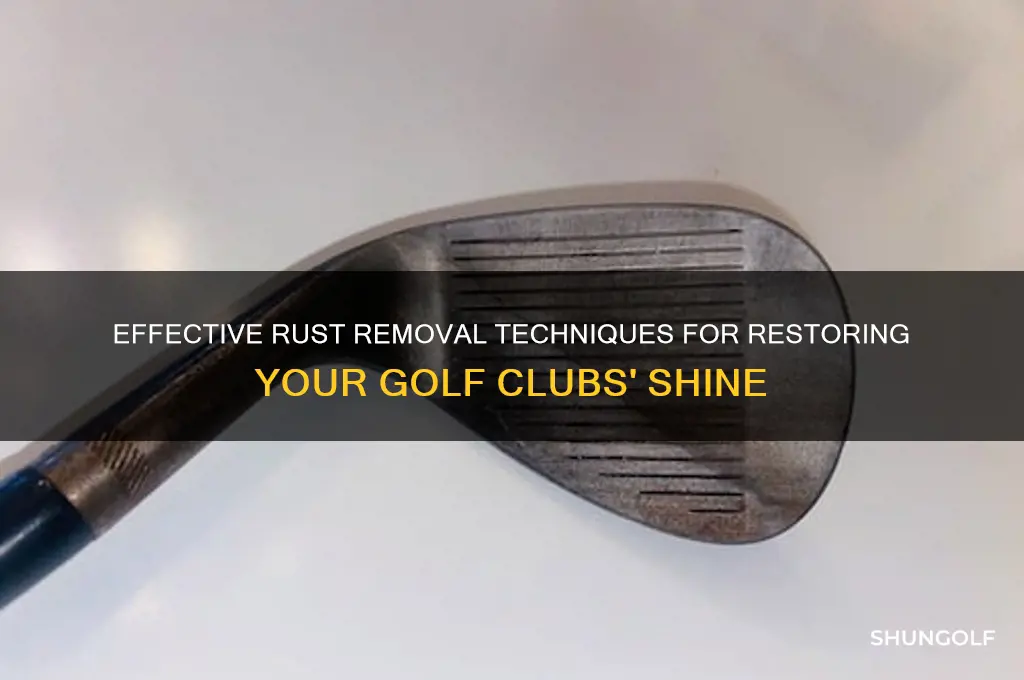 how do i clean rust off golf clubs