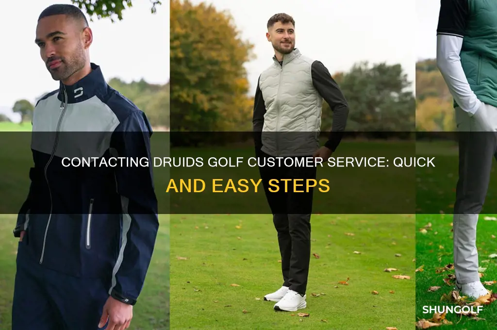 how do i contact druids golf customer service
