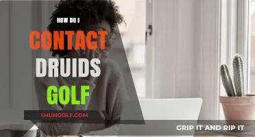 Get in Touch: Druids Golf Contacts