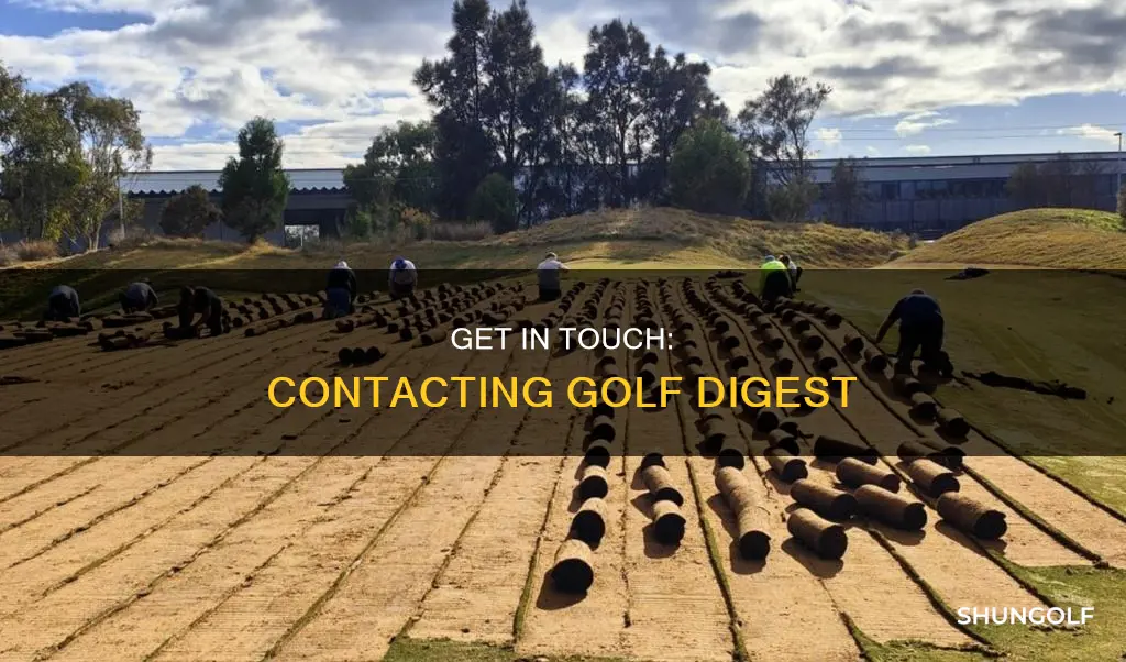 how do i contact golf digest