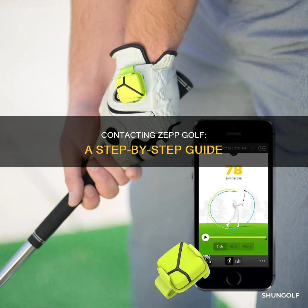how do i contact zepp golf