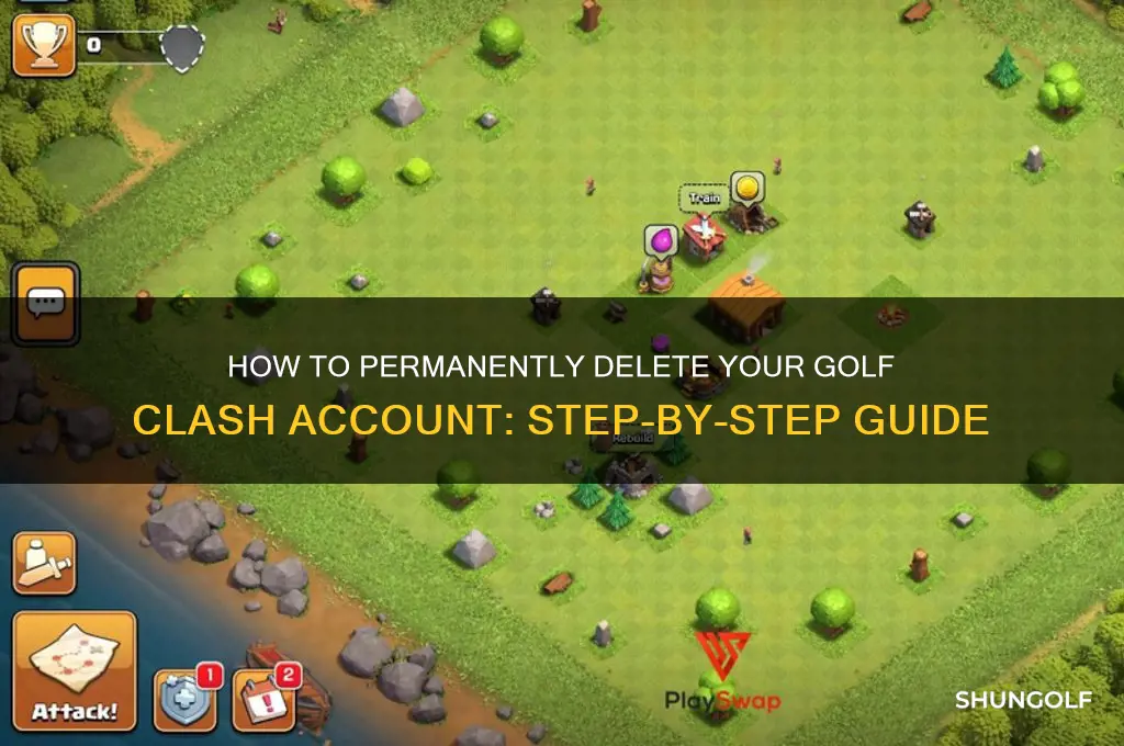 how do i delete my golf clash account