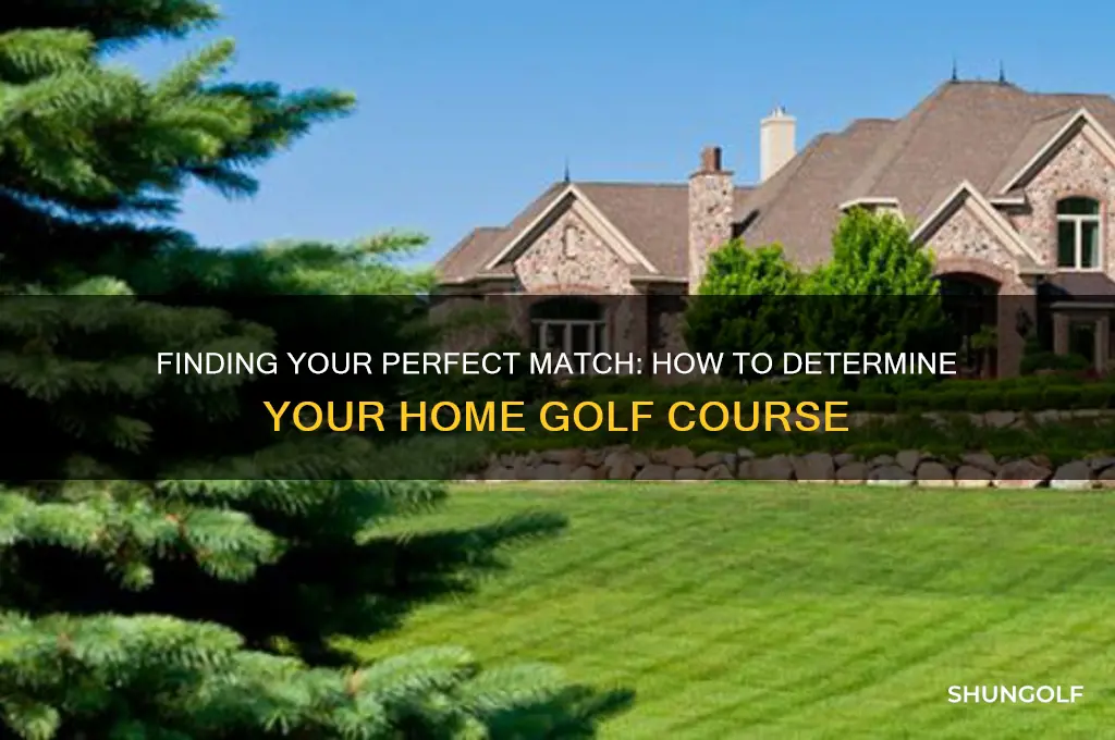 how do i determine my home golf course