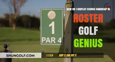 Displaying Course Handicap in Roster Golf Genius: A Step-by-Step Guide