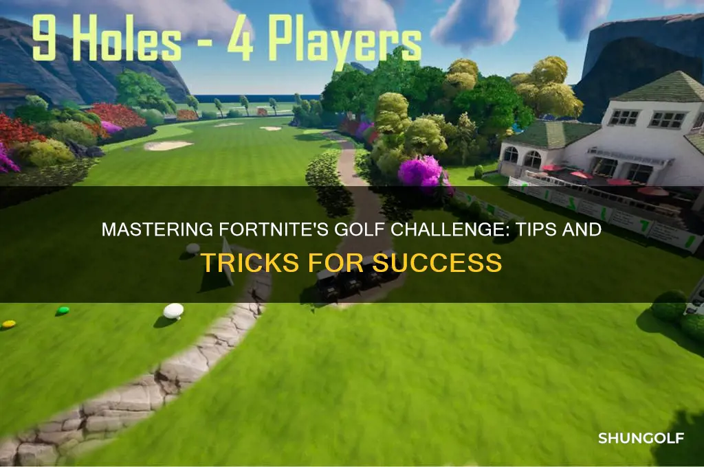 how do i do the golf challenge on fortnite