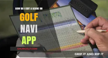 Editing Golf Scores Made Easy: A Guide to Golf Navi App