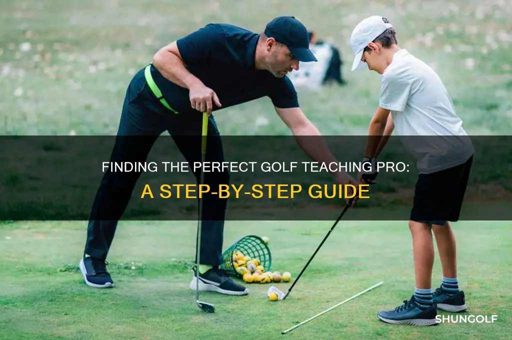 how do i find a teaching pro golf
