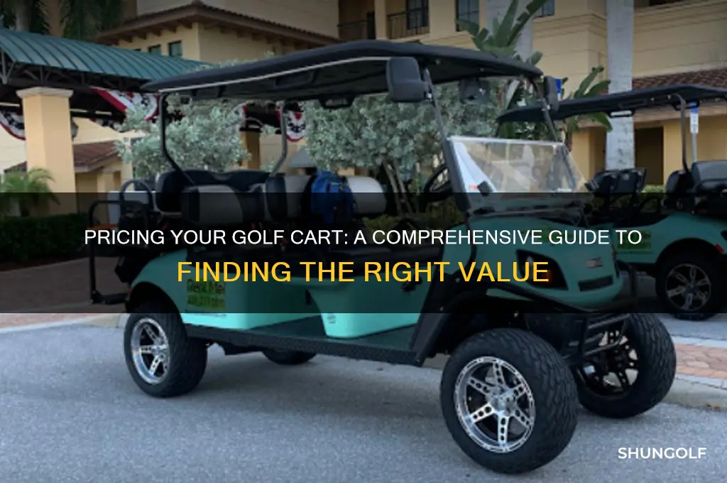 how do i find how to price a golf cart