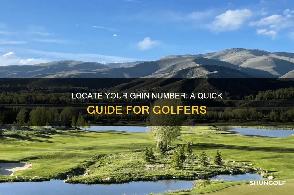 how do i find my ghin number for golf