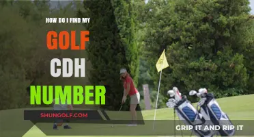 Locate Your Golf CDH Number: A Quick and Easy Guide