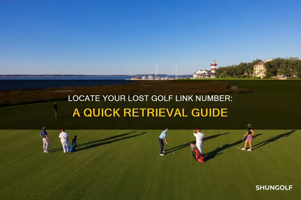 how do i find my old golf link number