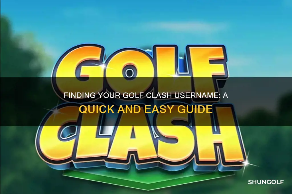 how do i find my username on golf clash