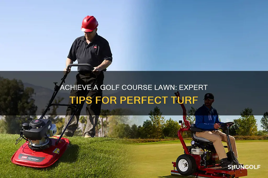how do i get a golf course lawn